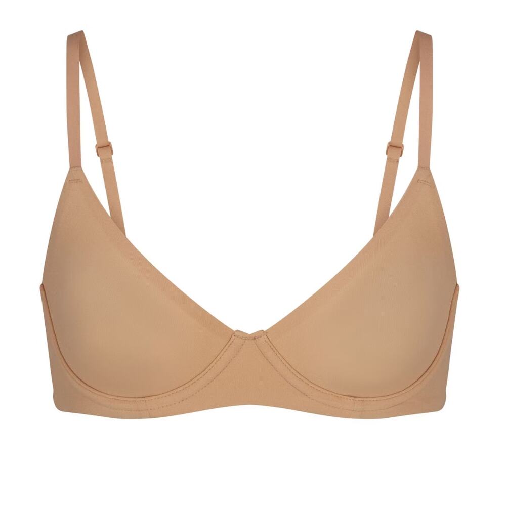 SKIMS Nude Toned Light-Brown Underwire Bra